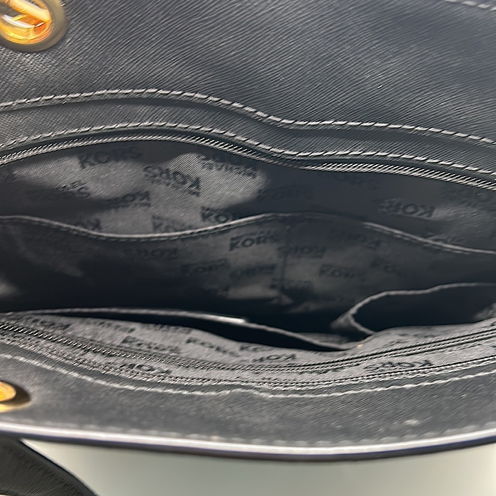 Michael Kors Gorgeous Large Black Danville Leather Tote Bag 💼 - Picture 6 of 6